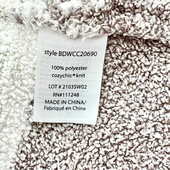 Barefoot Dreams CozyChic Long Weekend Mid-Length Colorblock Pocket Cardigan Sz M - Picture 12 of 13